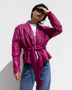 Online Appele Leather Jacket Jacks