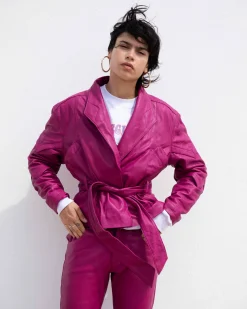 Online Appele Leather Jacket Jacks