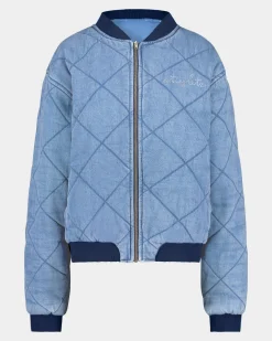 Clearance Arina Denim Bomber Blauw Jacks