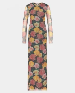 Shop Beitris Mesh Jurk Roze Jurken