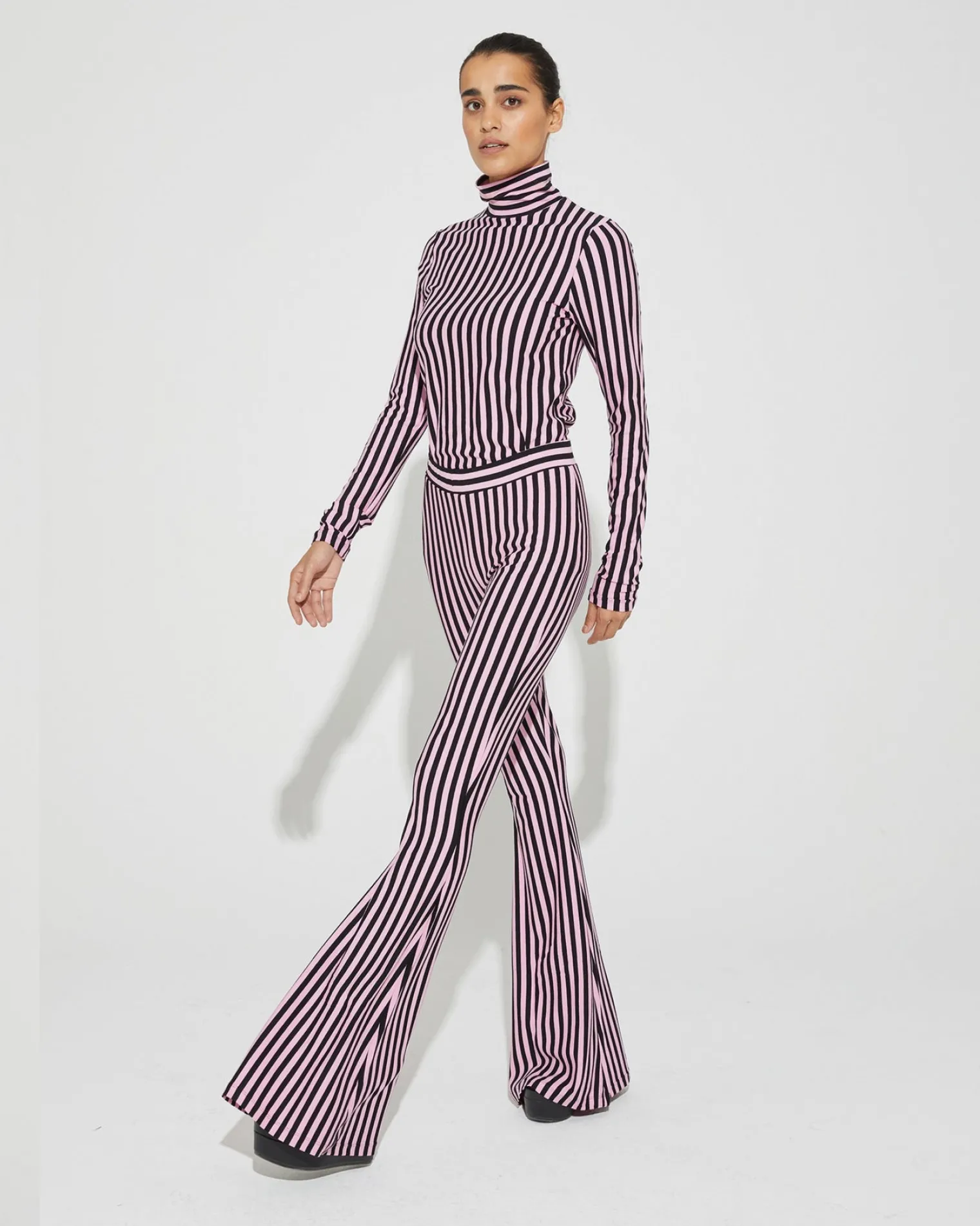 Flash Sale Erica Flared Broek Roze Broeken