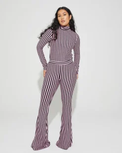Flash Sale Erica Flared Broek Roze Broeken