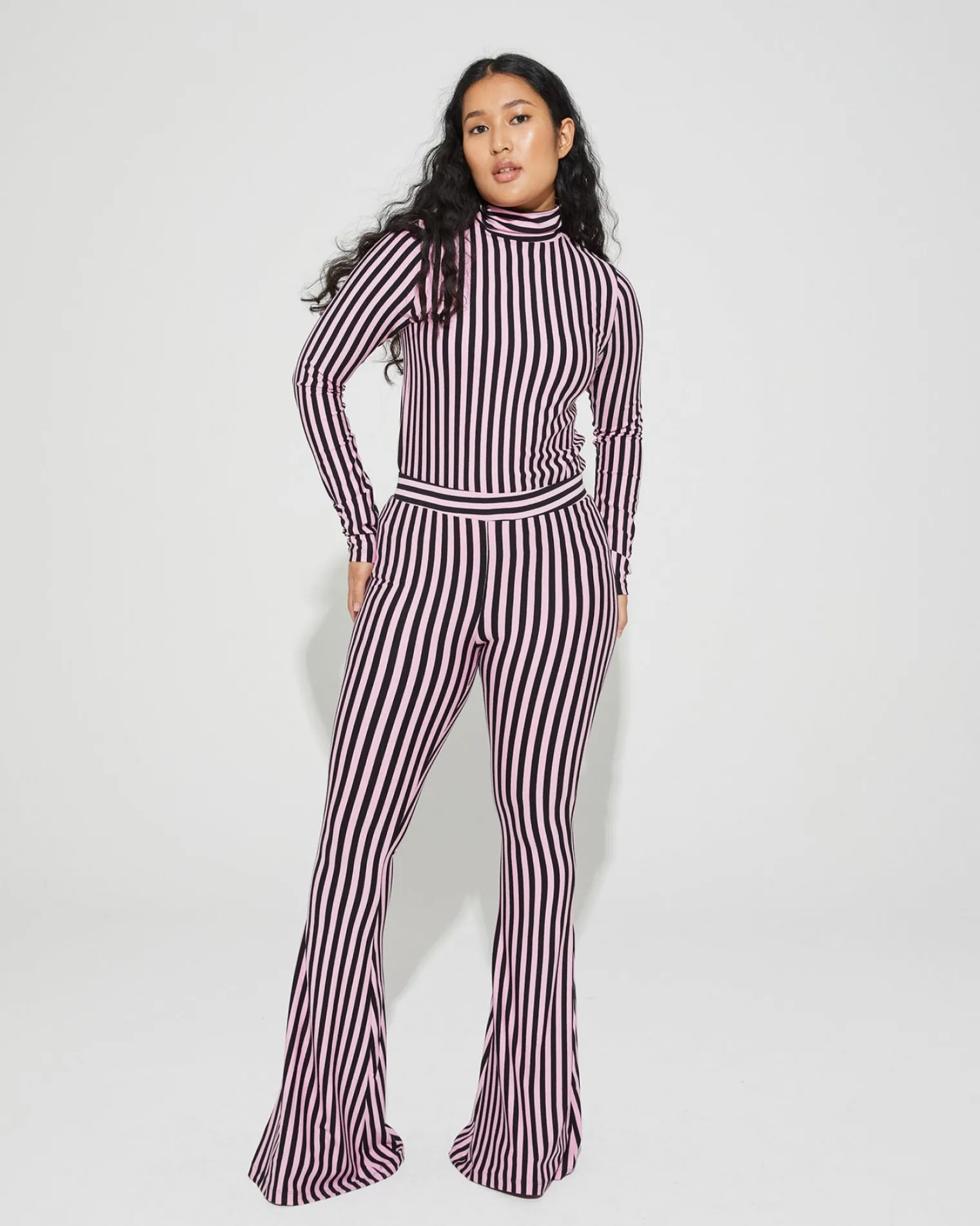 Flash Sale Erica Flared Broek Roze Broeken