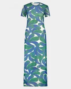 Best Eyva Mesh Dress Green Jurken