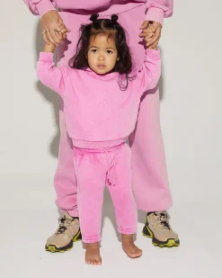 Fashion Hoda Kids Hoodie Washed Pink Kinderen
