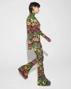 Online Iris Flared Broek Groen Broeken