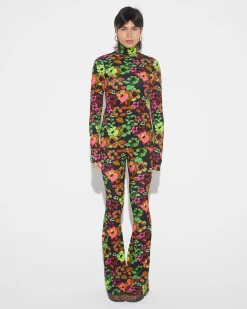 Online Iris Flared Broek Groen Broeken