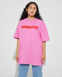 Cheap Lois Oversized T-Shirt Roze T-Shirts & Tops