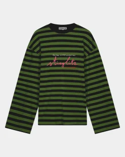 Sale Lotta Longsleeve Top Groen Longsleeves & Blouses