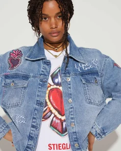 Discount Love Denim Jacket Jacks