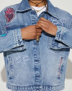 Discount Love Denim Jacket Jacks