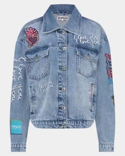 Discount Love Denim Jacket Jacks