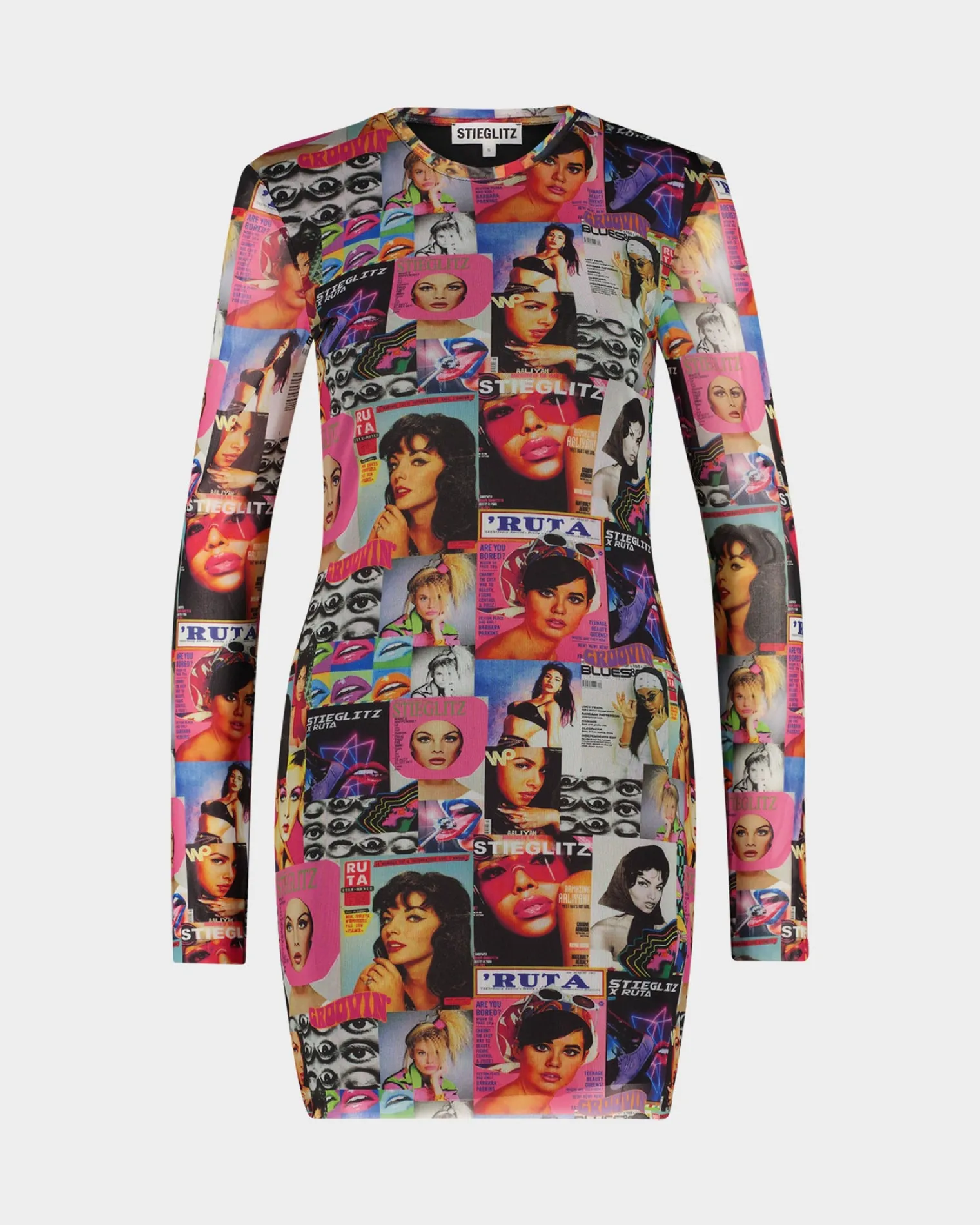 Discount Magazine Mesh Jurk Jurken
