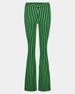 Discount Norrey Flared Broek Groen Broeken