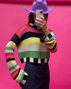 Fashion Race Jumper Gebreide Truien