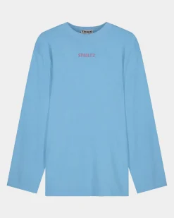 Outlet Skate T-Shirt Blauw Longsleeves & Blouses