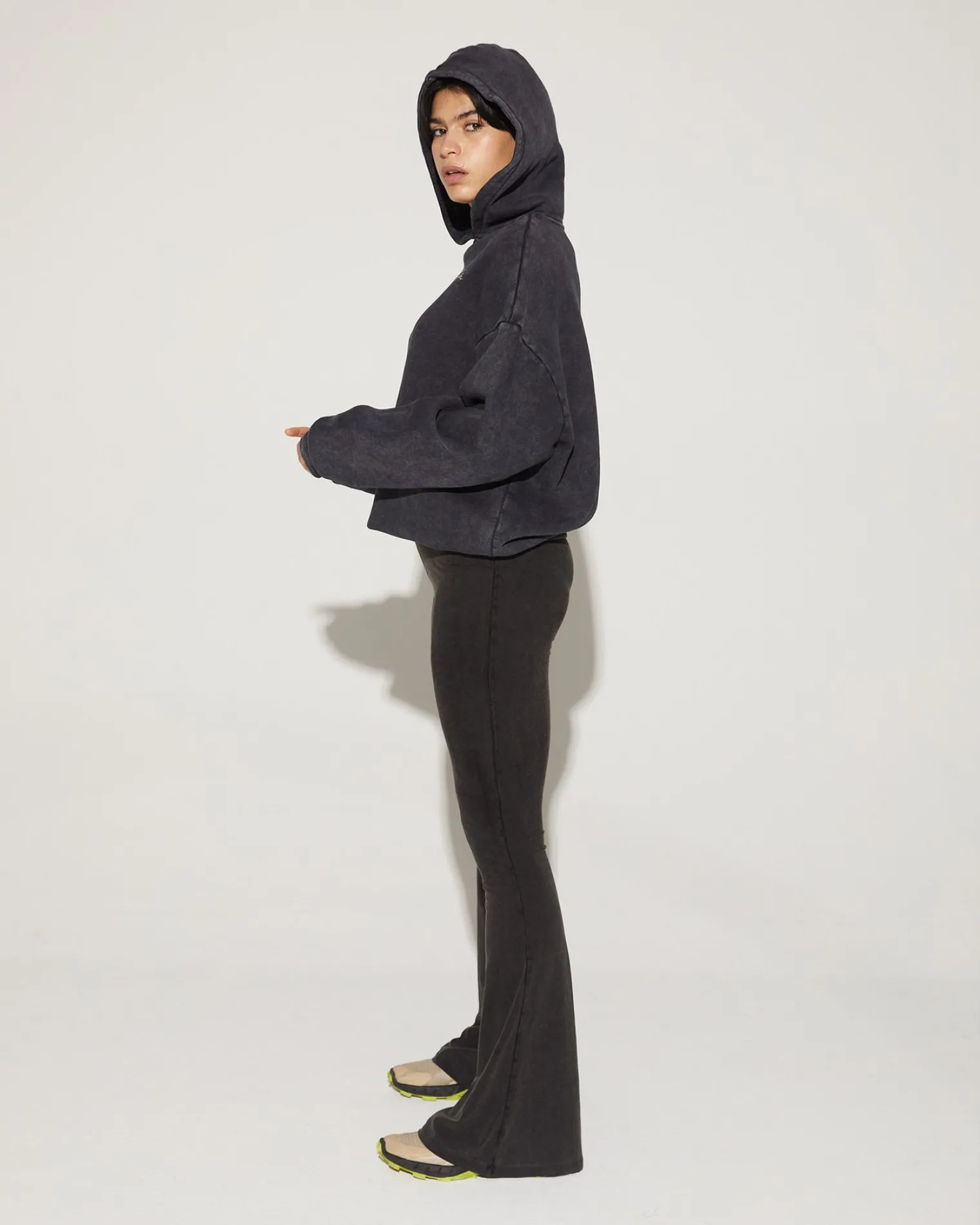 Cheap Worn Out Flared Broek Broeken