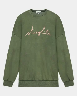 Shop Worn Out Stieg Sweater Groen Pullis & Sweaters